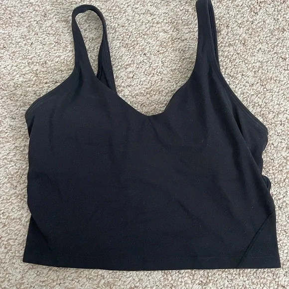 Lululemon Black Align Tank Crop Top - Picture 1 of 3